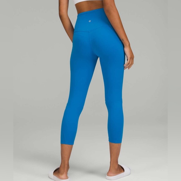 Lululemon Align Legging 25” with pocket cerulean blue size 6 - Picture 2 of 8